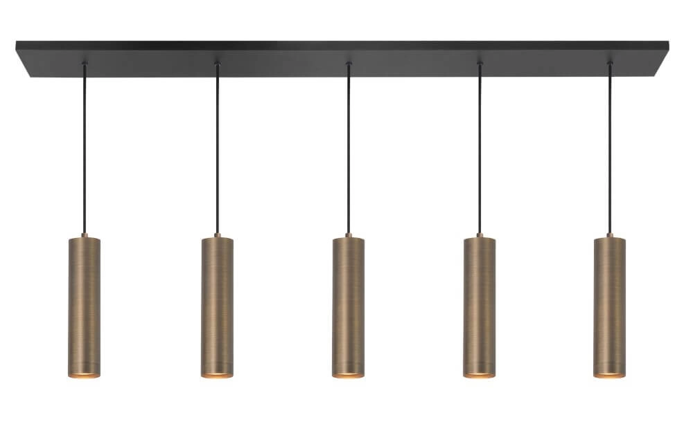 Dining room pendant lamp Perugia bronze - 5x GU10
