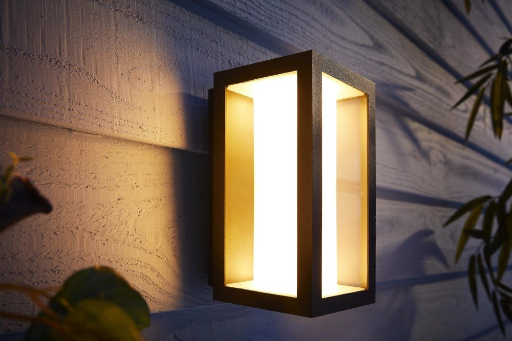 Outdoor lamp Hue Impress black square Philips 8718696170489