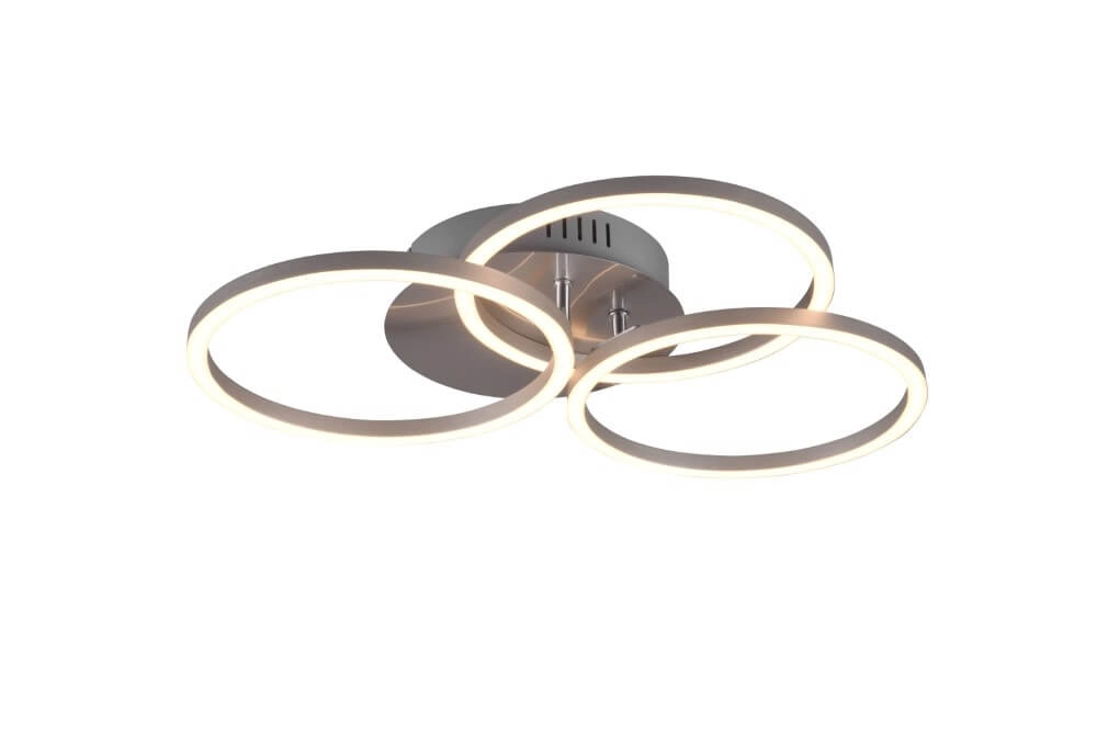 Ceiling lamp Circle 3-ring stainless steel Trio 4017807500639
