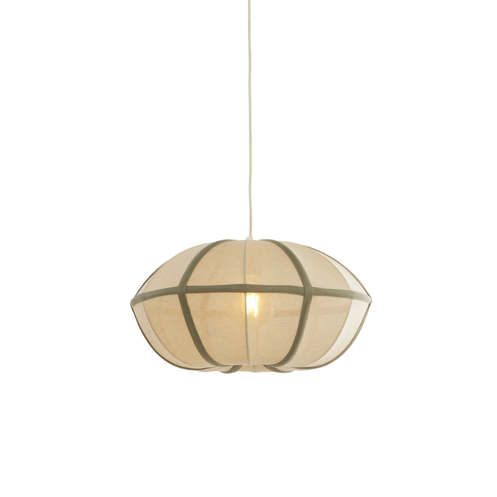 Japandi pendant lamp Mirelys Ø 49cm - olive green Light & Living 8717807835903