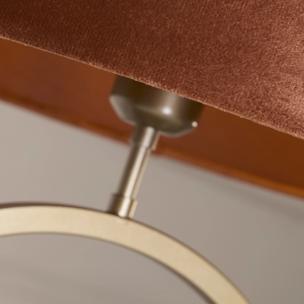 Table lamp Elegant bronze with orange cap Searchlight 5053423304991