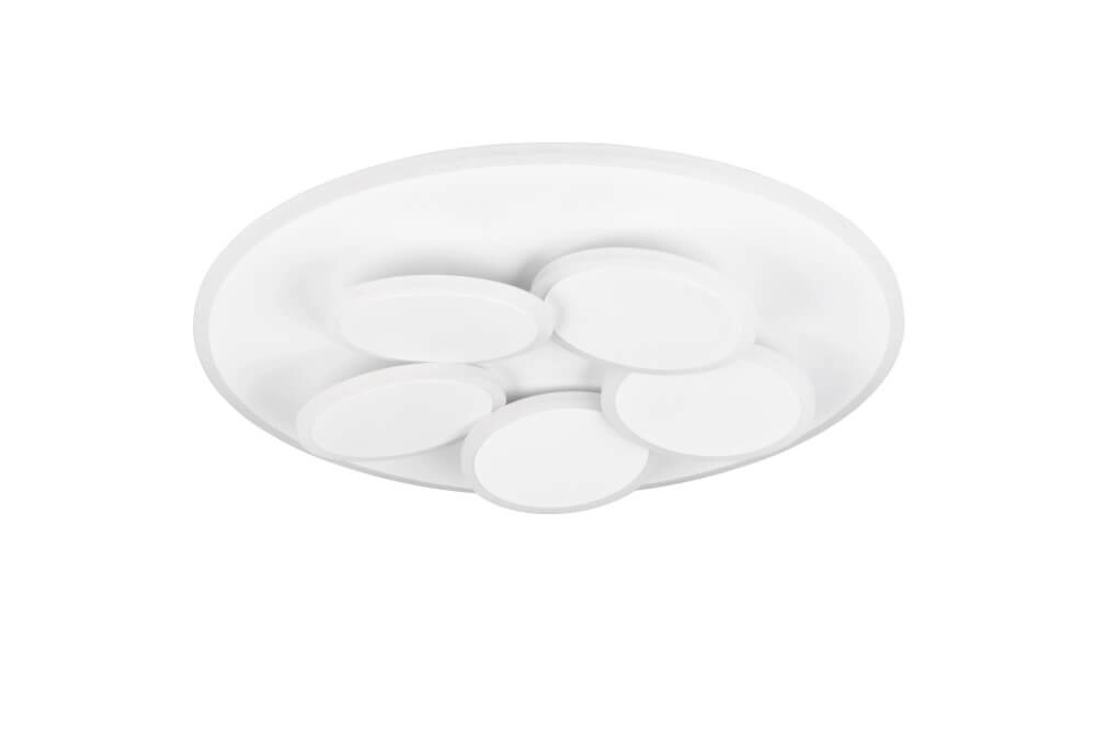 Modern ceiling lamp Mandala white Ø 48cm Trio 4017807614077