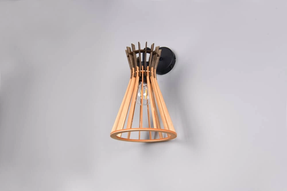Design pendant lamp Alice wood Trio 4017807637366