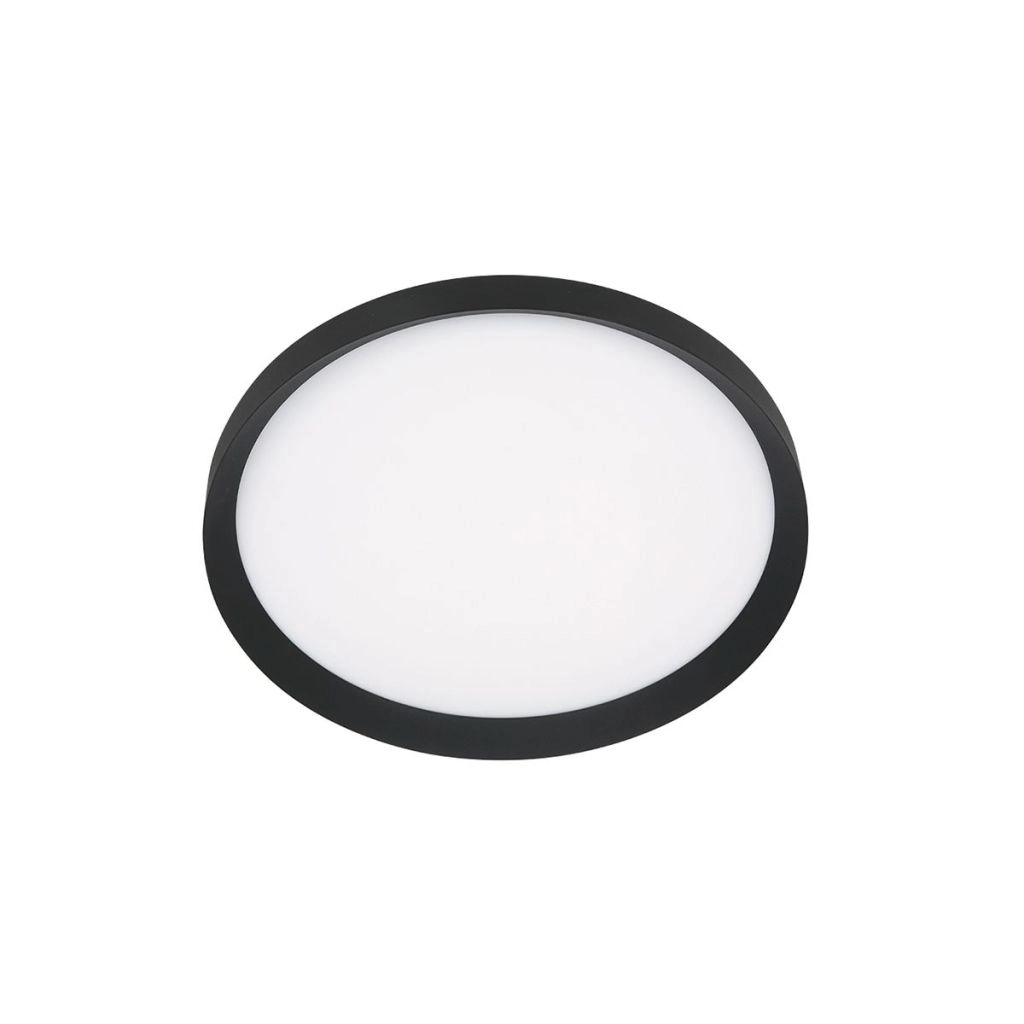 Modern ceiling light Flady black Ø30cm Steinhauer 8712746181012