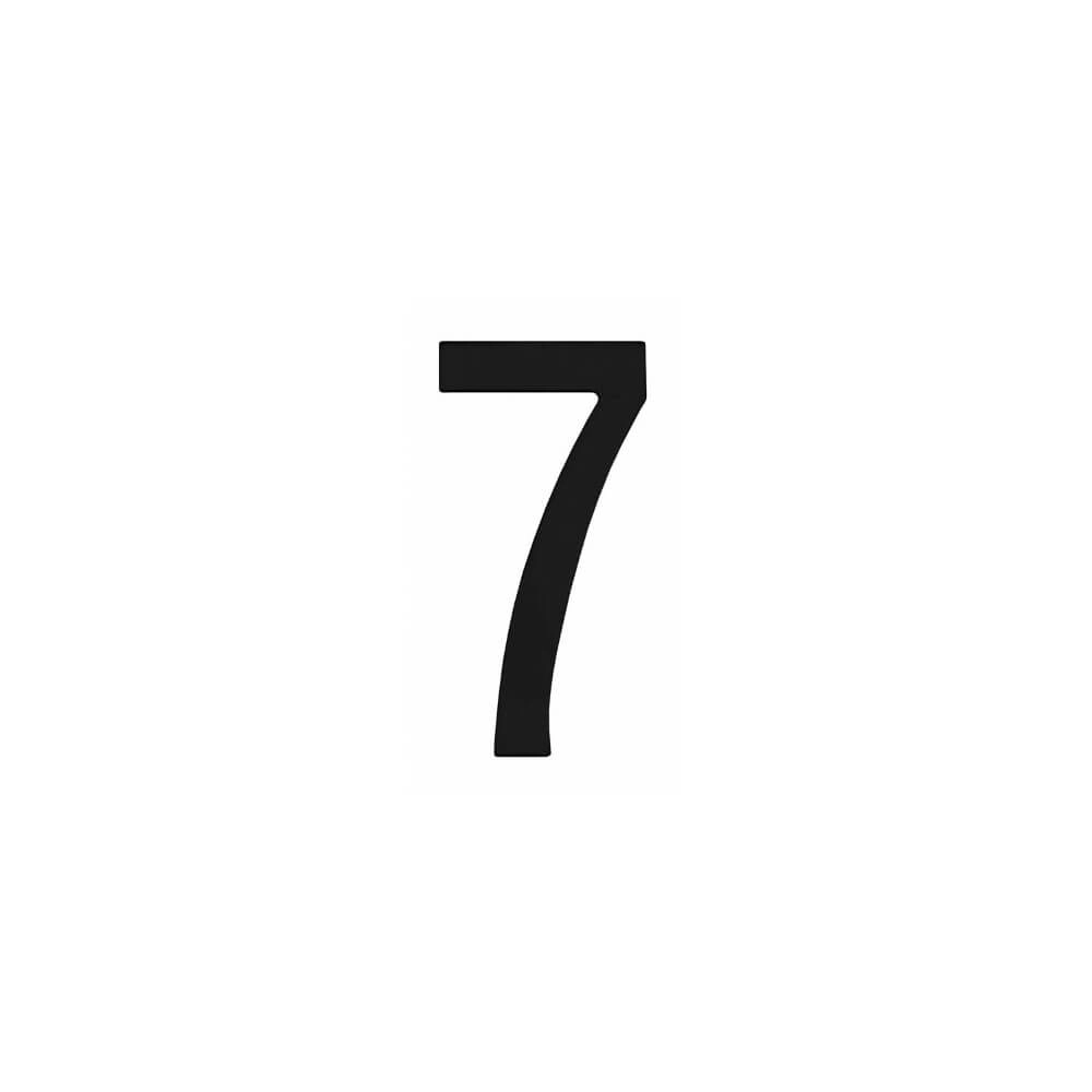 House number 7 Numbra black