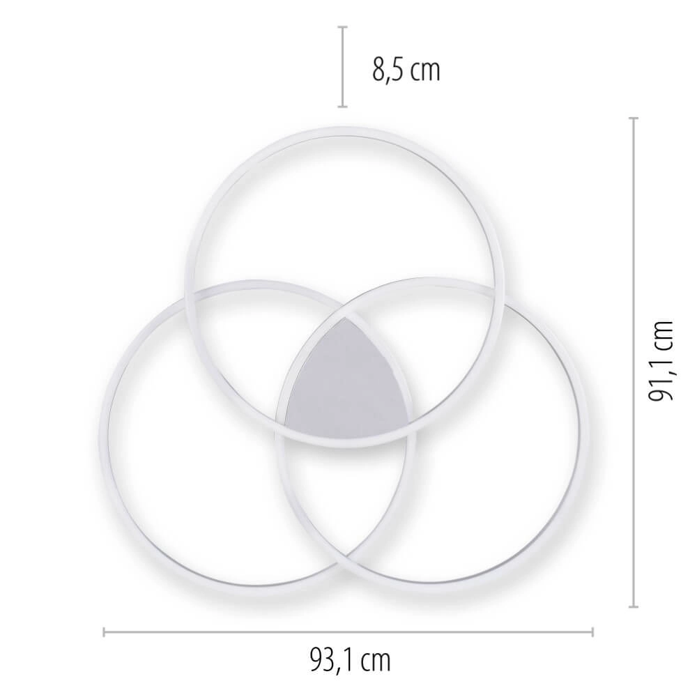Ceiling lamp Q-Kate Round design Paul Neuhaus 4012248342930