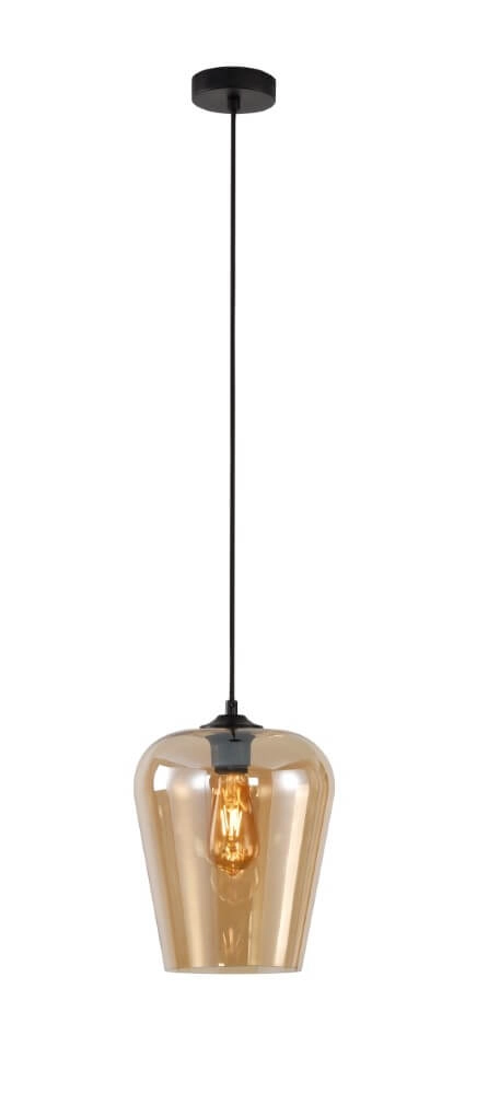 Hanging lamp Tombo amber Ø 23cm