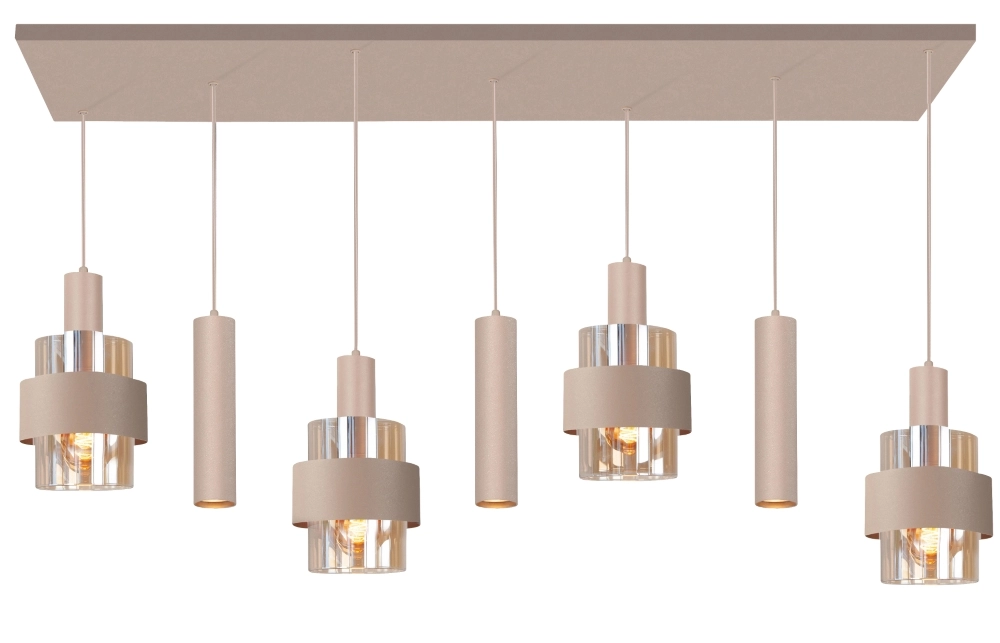Dining table pendant lamp Marrone 7L - sand