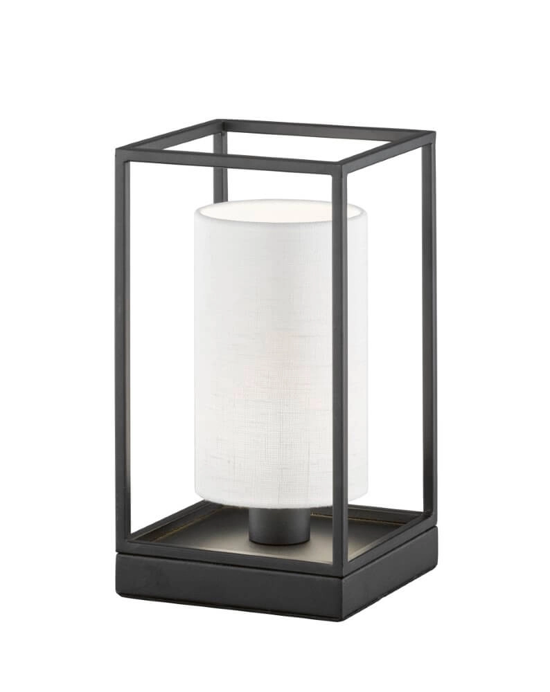 Rural table lamp Gilli white hood
