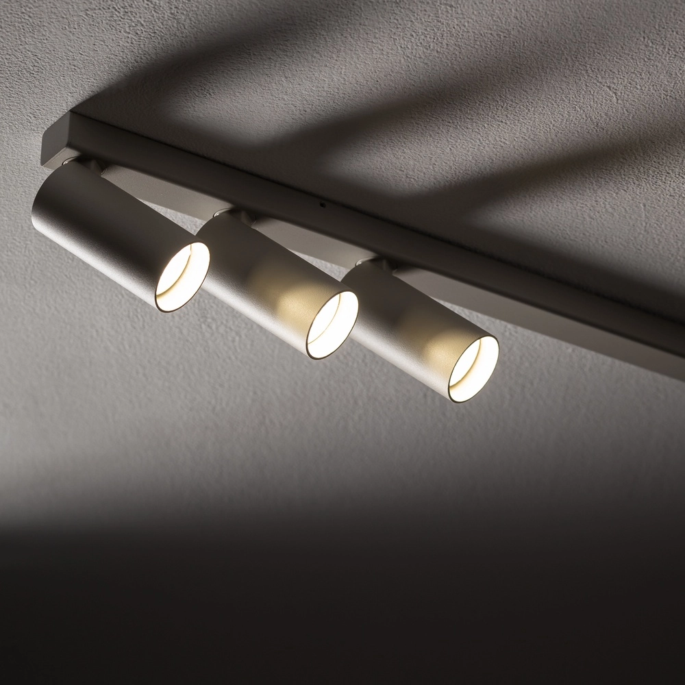 Ceiling spotlight Fourty 7-light grey