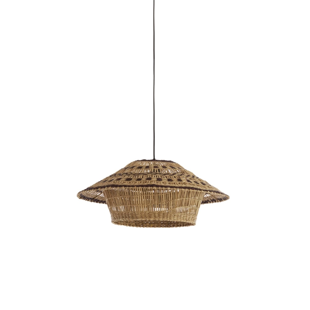 Pendant lamp Owana Ø 64cm rattan brown