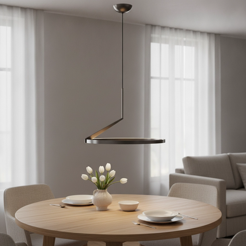 Design pendant lamp Tilia nickel