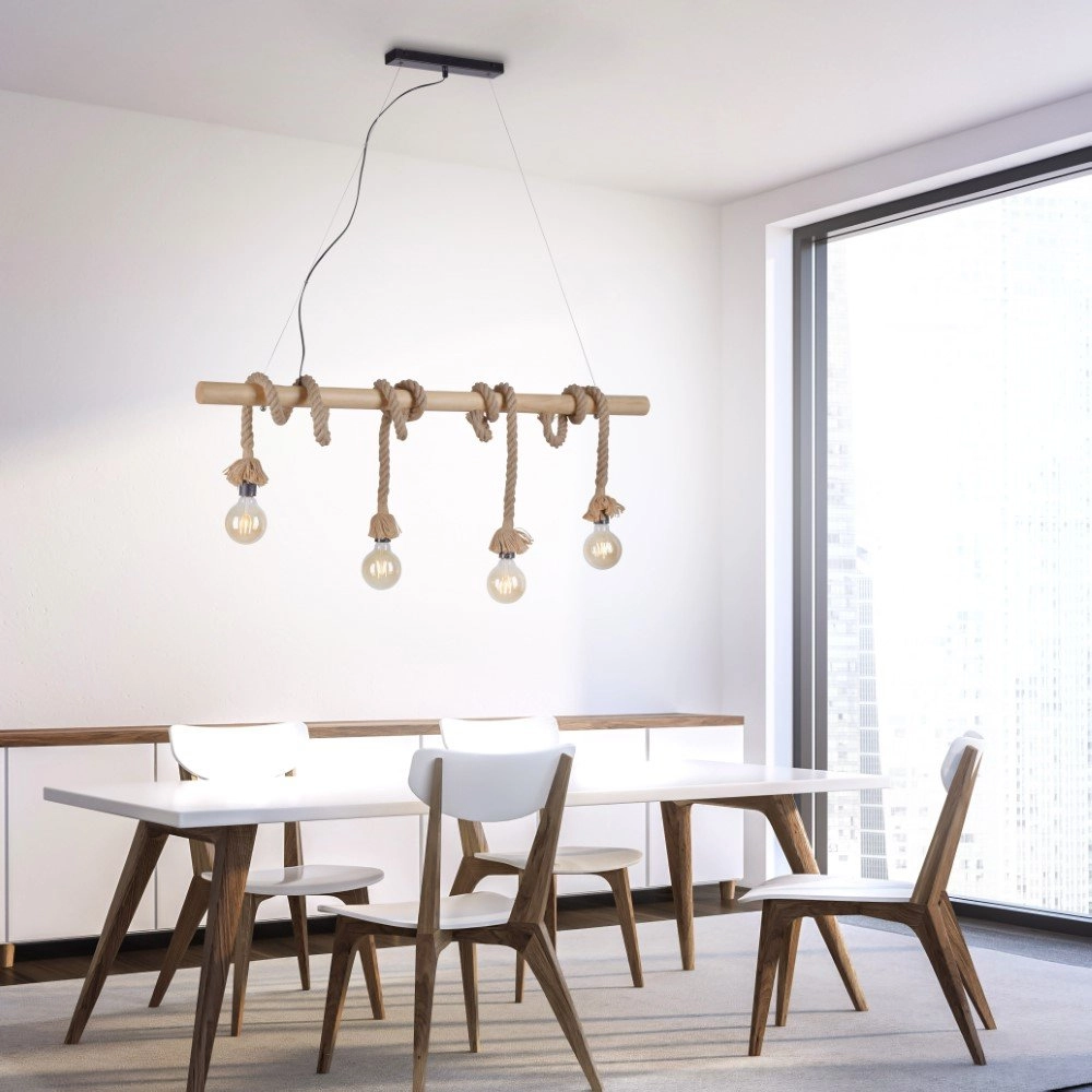 Dining room rope lamp Rope Just Light 4043689963132