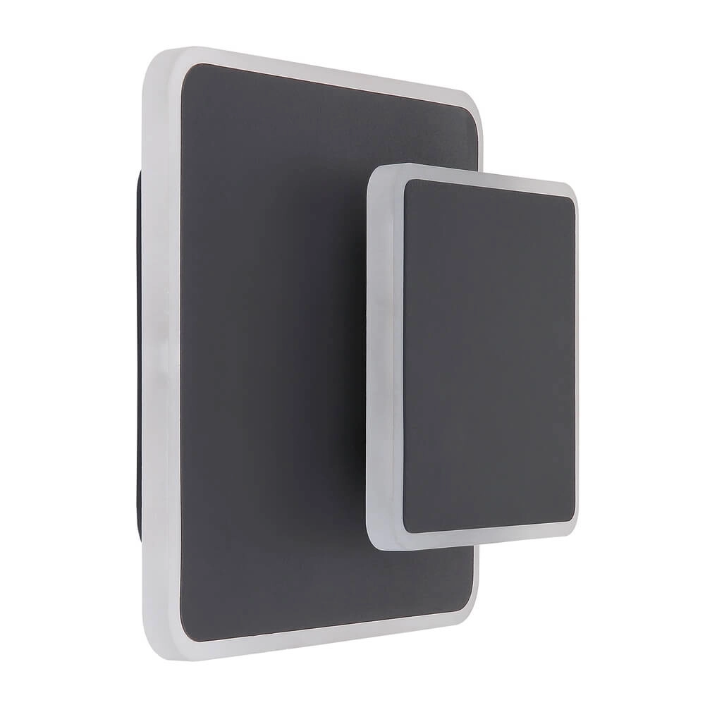 Wall lamp square Many black Globo 9007371425617