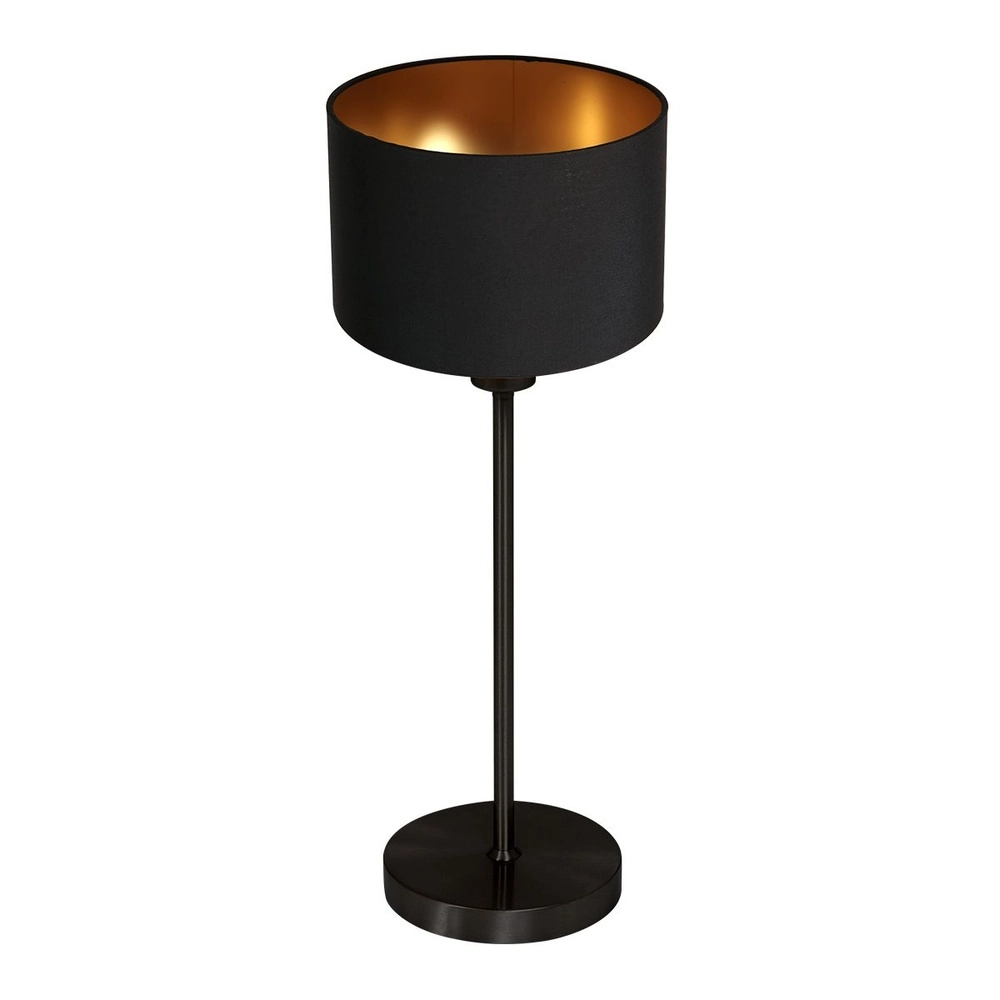 Black table lamp Noor with black hood Steinhauer 8712746182125