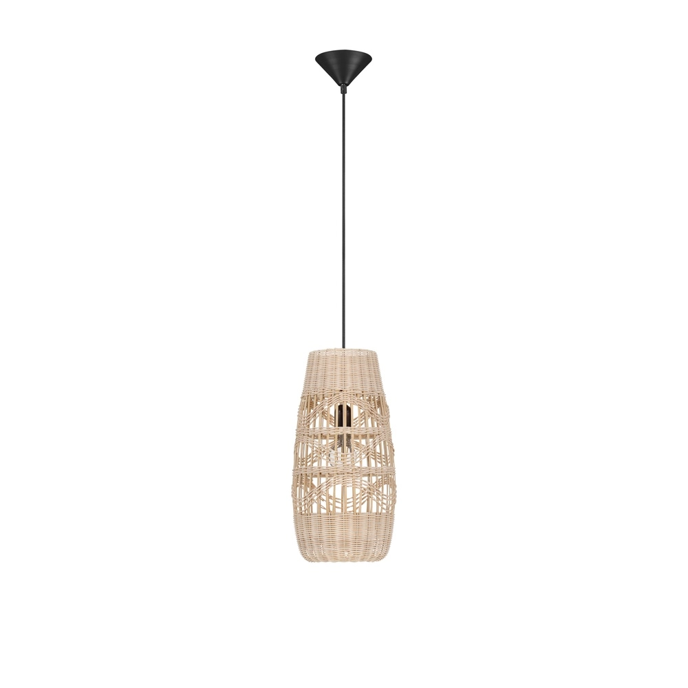 Pendant lamp Riu Ø 22cm rattan Lyora 5212017477583