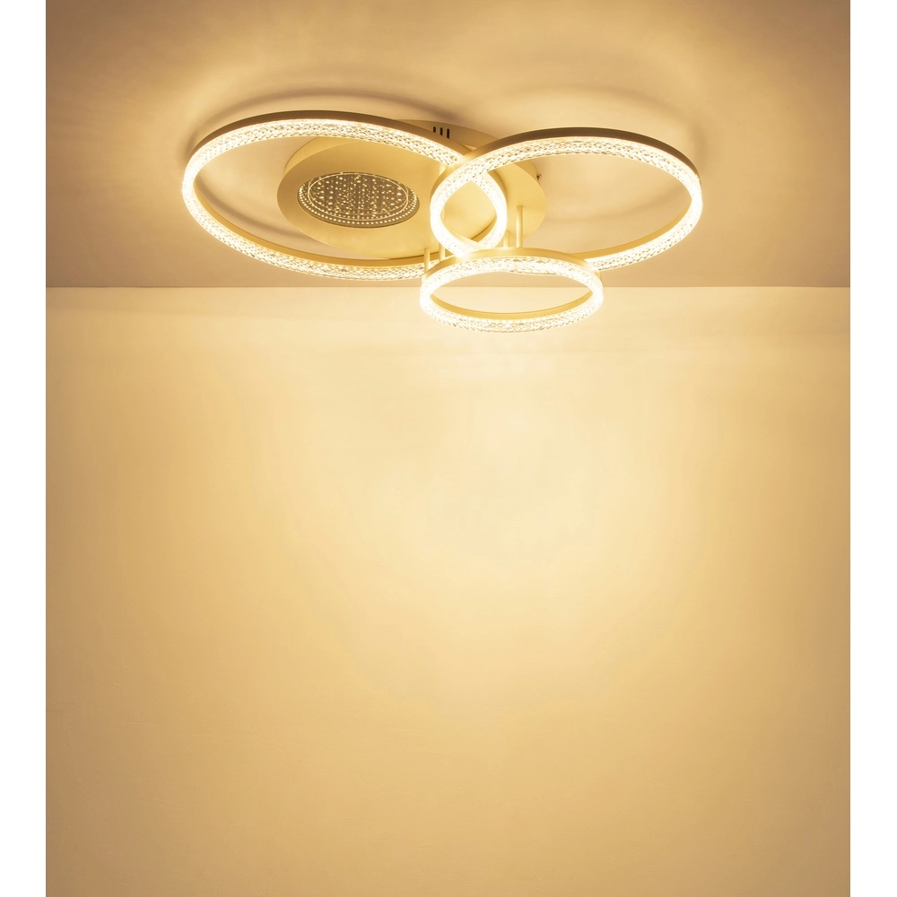 Ceiling lamp sand brown Sanford round Globo 9007371589739
