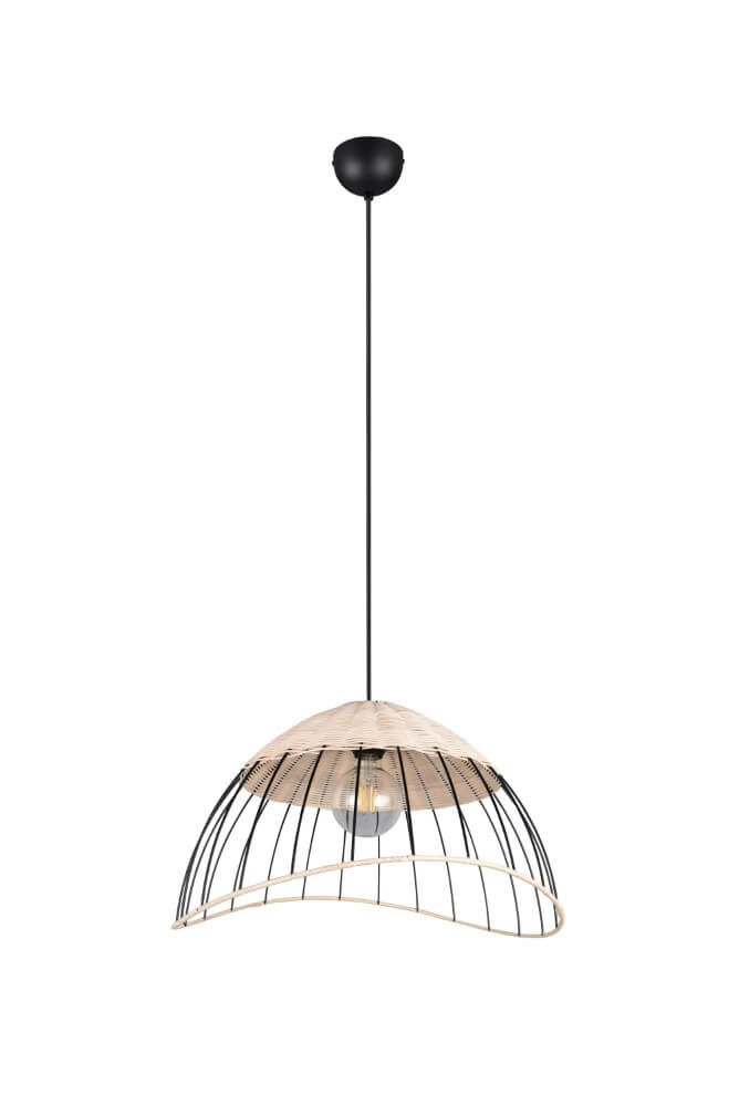 Rattan pendant lamp Sandrine Ø 48cm Trio 4017807637656