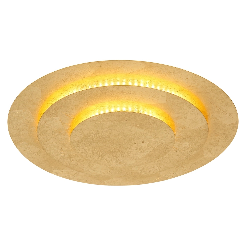 Golden ceiling lamp Heda Ø 35cm