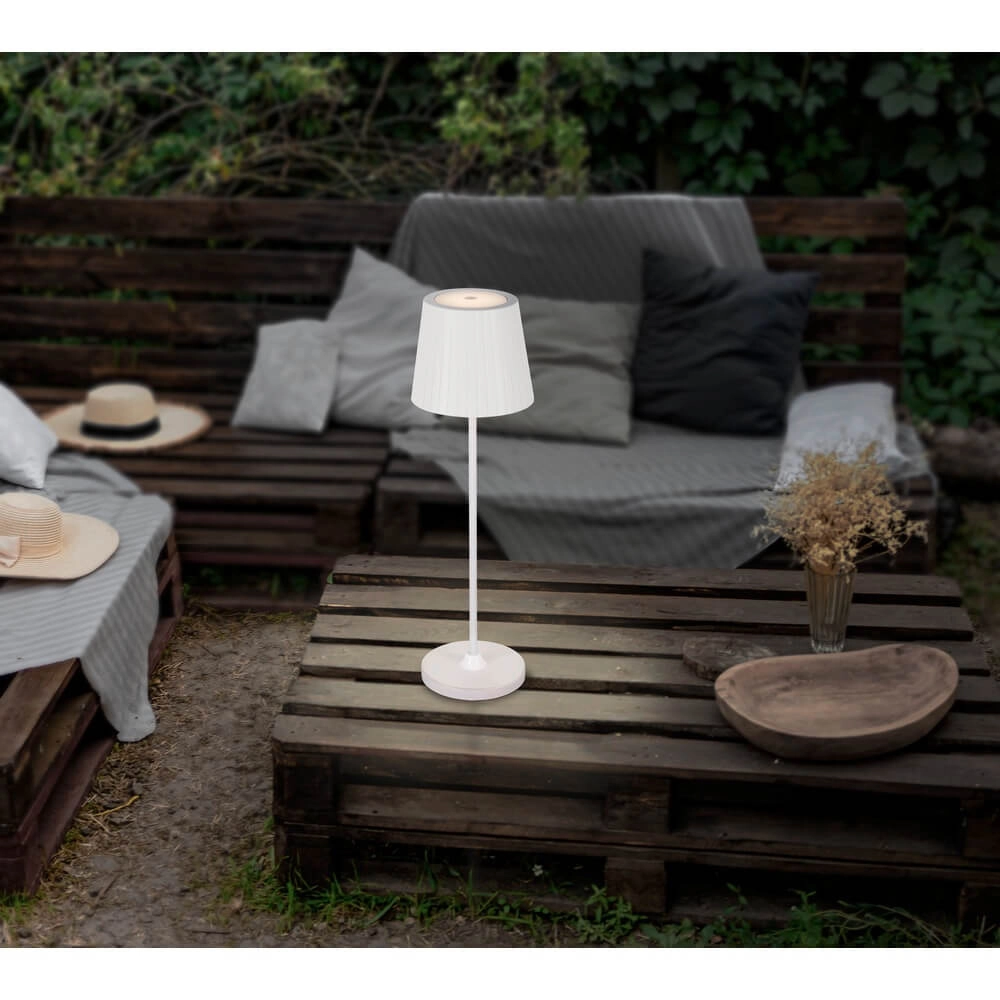 White table lamp Cabozo Rechargeable Eglo 9002759757939