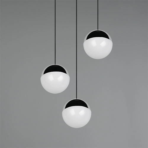 3-light pendant lamp Senta round chrome Trio 4017807685824
