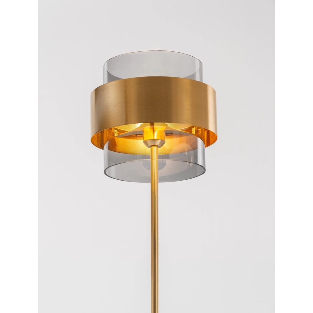 Floor lamp Sianna black with gold Lyora 5212017431059