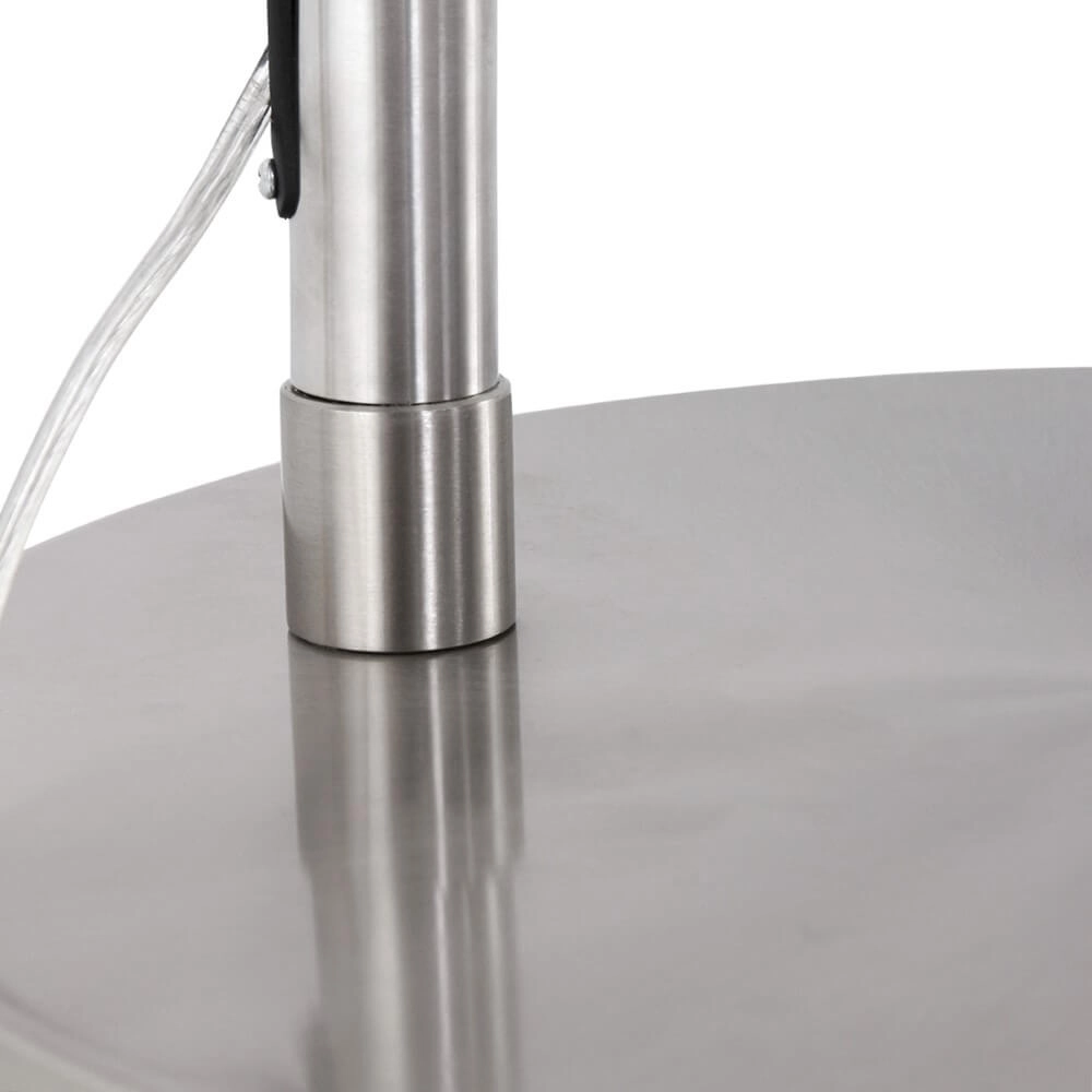 Arc lamp Stresa Stainless steel with white lampshade Steinhauer 8712746092882