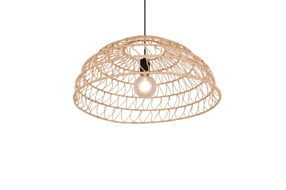 Rattan pendant lamp Paulette Ø 60cm Trio 4017807637533