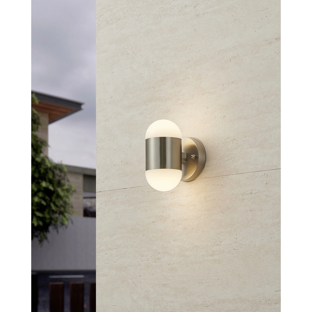 Wall lamp Merola Stainless steel Eglo 9002759753924