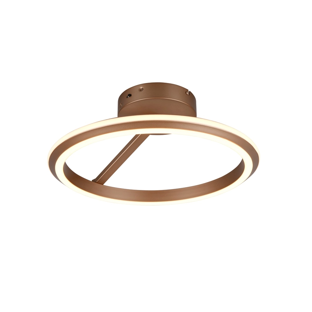 Round ceiling lamp Amador mocha brown