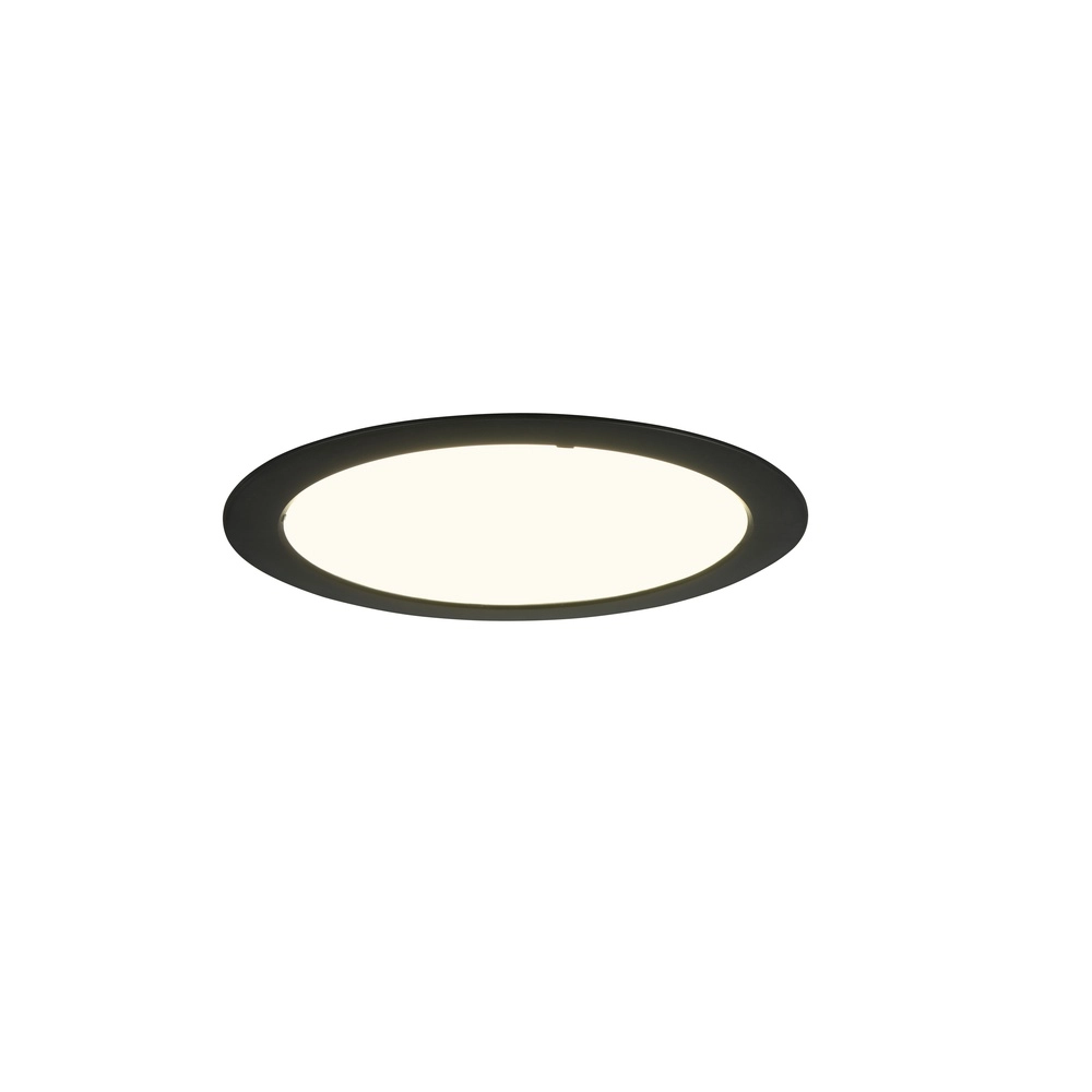 Recessed spotlight Ural black Ø 29,4cm