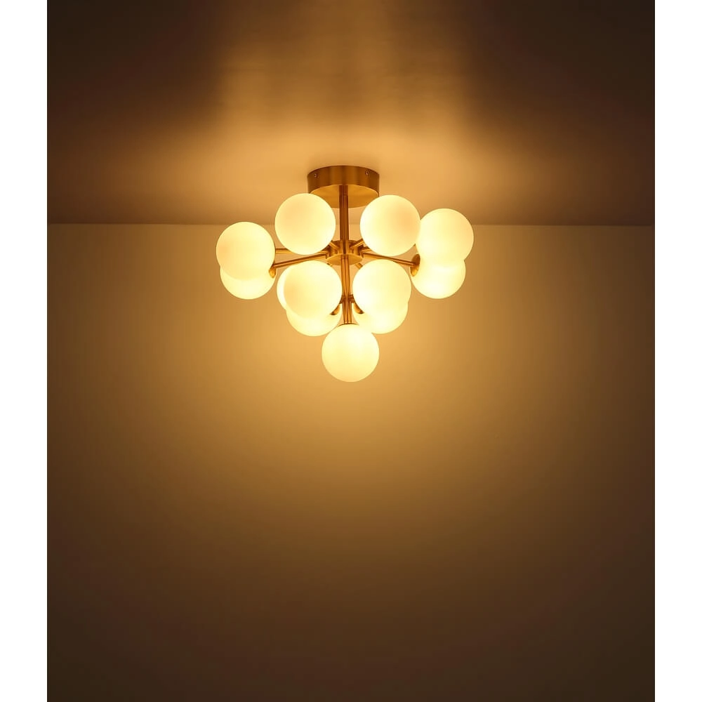 Golden ceiling lamp Grappy 13-light Globo 9007371453122
