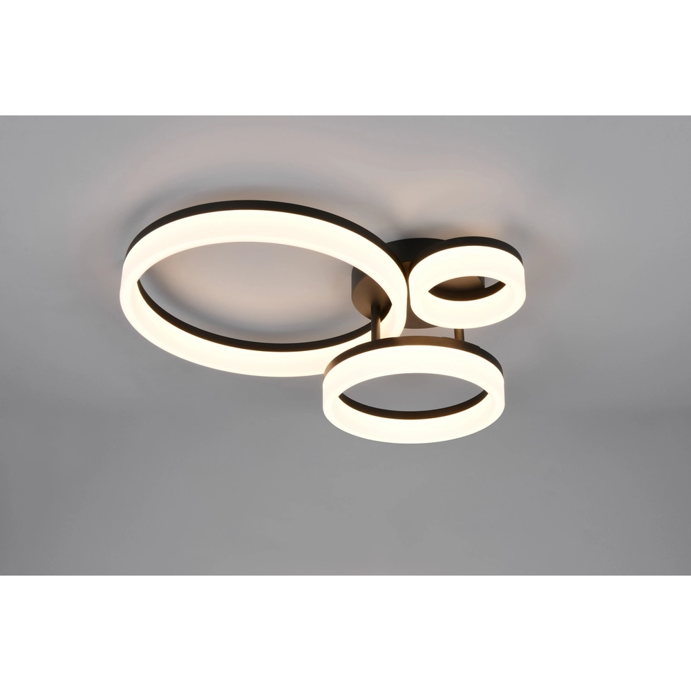 Design ceiling lamp Scope M black Trio 4017807656022