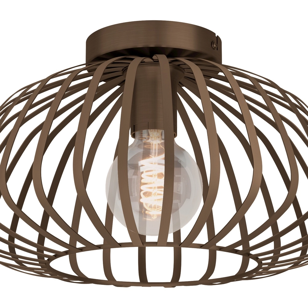Bronze ceiling lamp Espinal Ø 38,5cm - 1x E27 Eglo 9008606312573