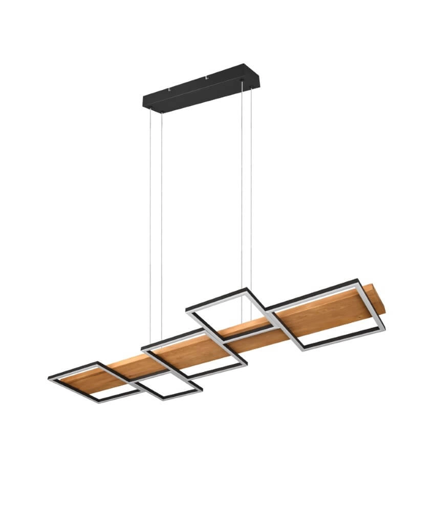 Wooden led pendant light Harper Trio 4017807524963