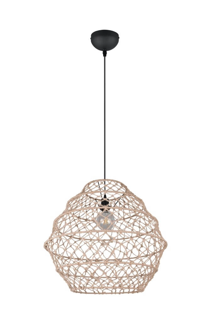 Rattan pendant lamp Hive Ø 60cm Trio 4017807637199
