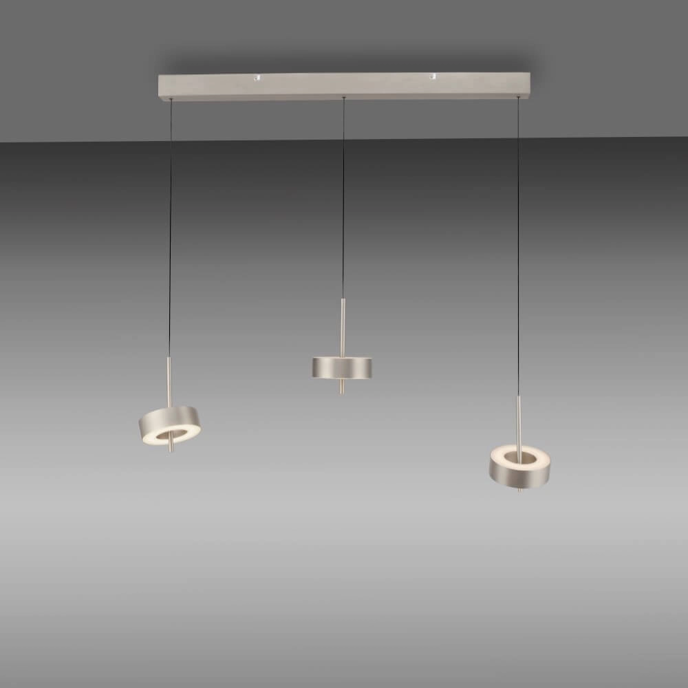 3-light pendant lamp Q-Rotate Aluminum Modern Paul Neuhaus 4012248383162