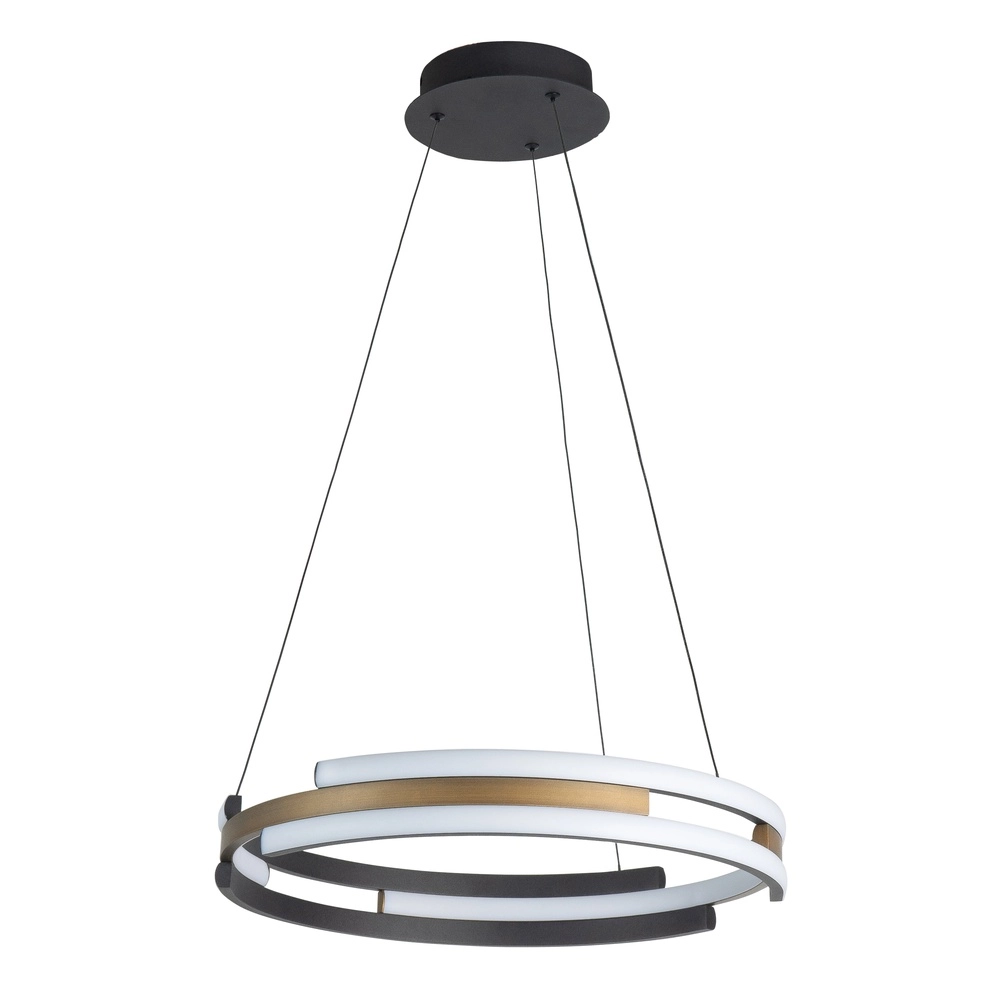 Pendant lamp Orion black with copper bronze Ø 45cm