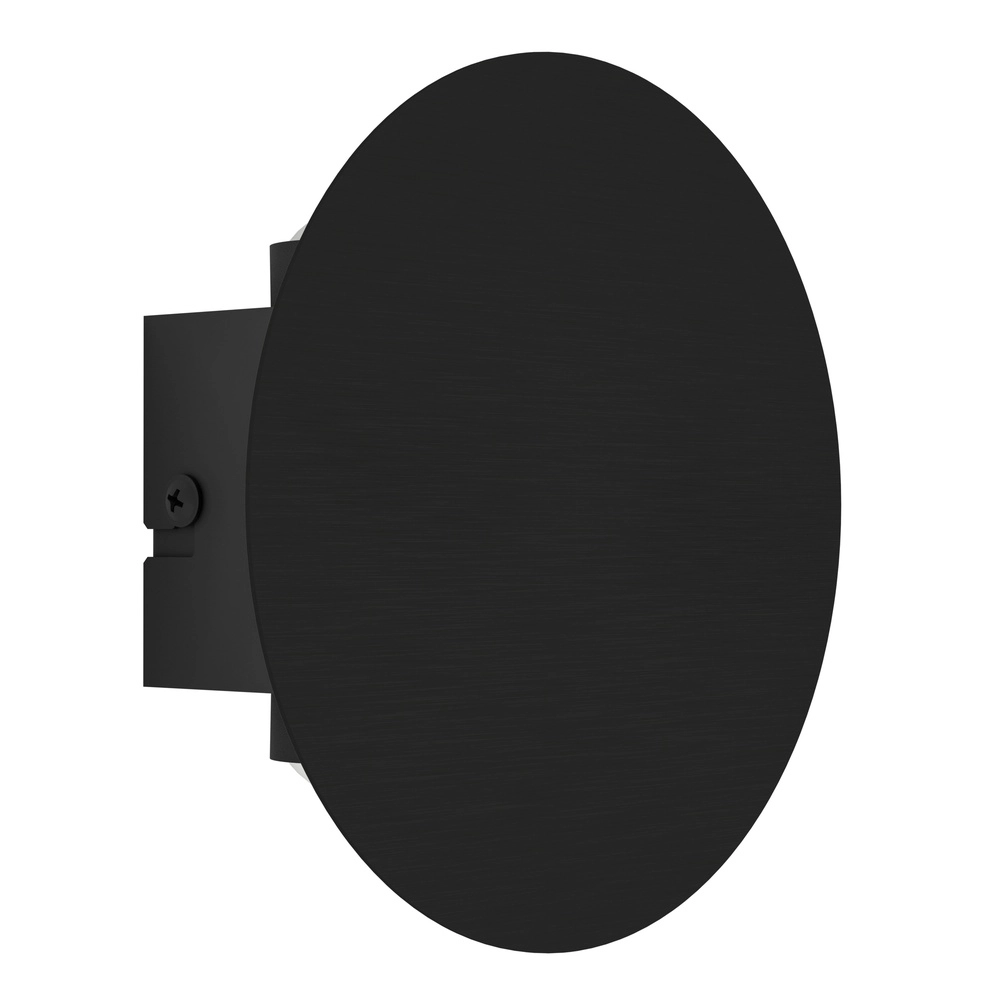 Sleek wall lamp Talamello Ø 15cm - black - led
