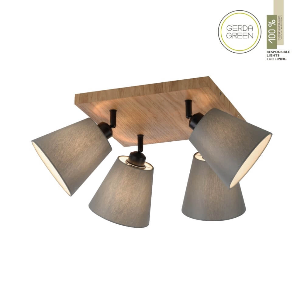 Ceiling lamp Green Michel 4-light Just Light 4043689995058