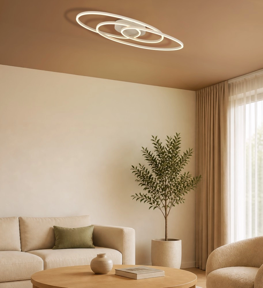 Design ceiling lamp Spira sand brown Globo 9007371593347
