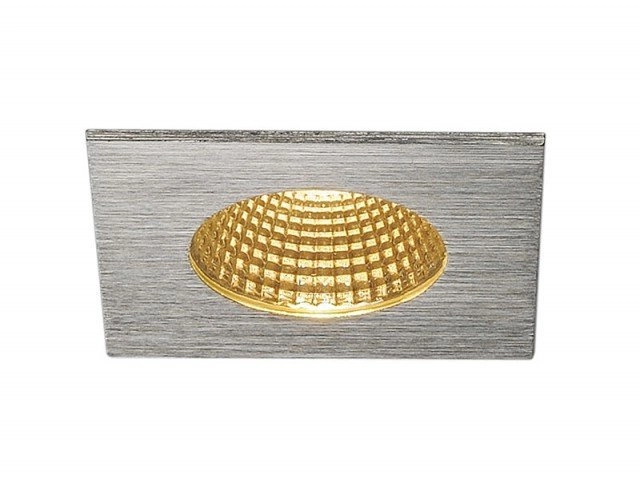 LED recessed spot Patta Square 8cm metallic gray