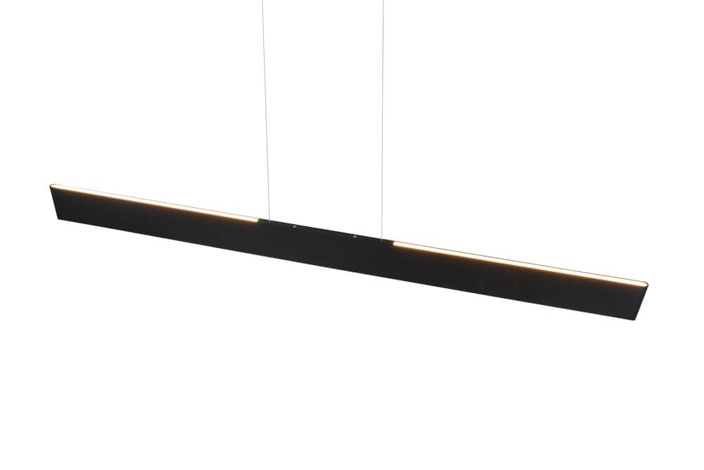 Led Office Pendant Light Galway 150cm - black Trio 4017807616668