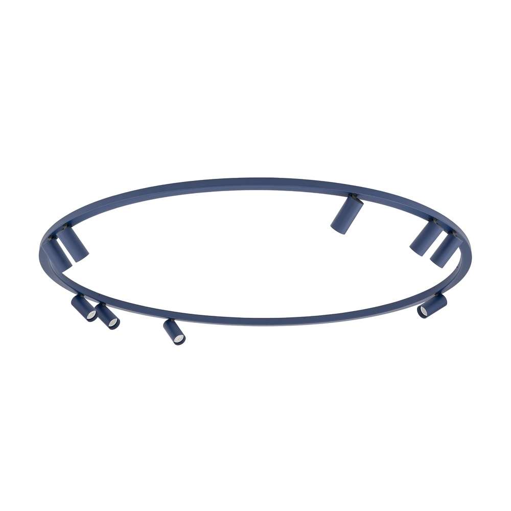 Circle surface-mounted spotlights Fourty 9x GU10 - dark blue Lyora 5903139119535