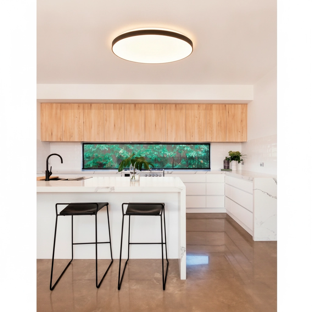 Design ceiling light Pertino Ø 58cm black