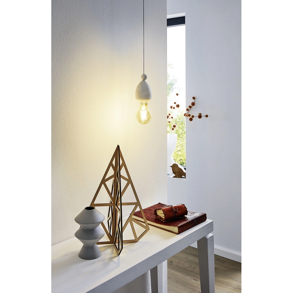 Classic pendant lamp Avoltri white Eglo 9002759493776