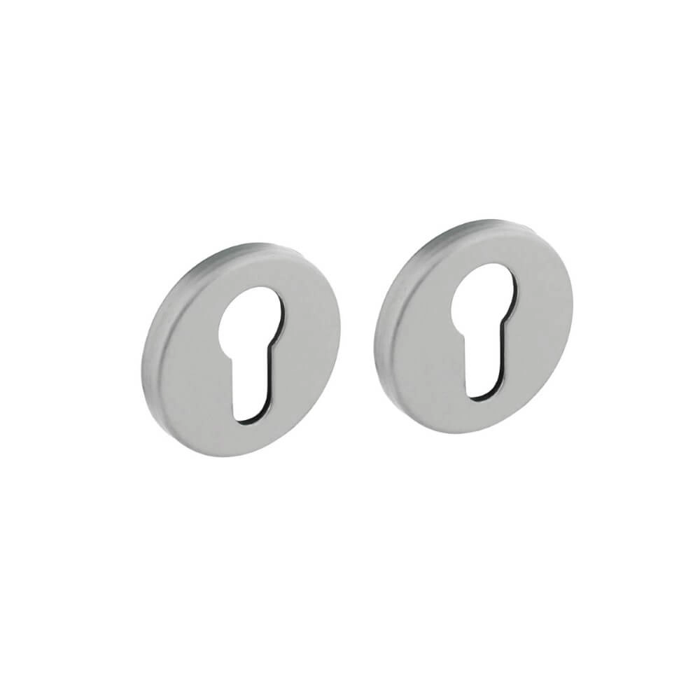 Set of 2 Cylinder Rosettes Tira round aluminium