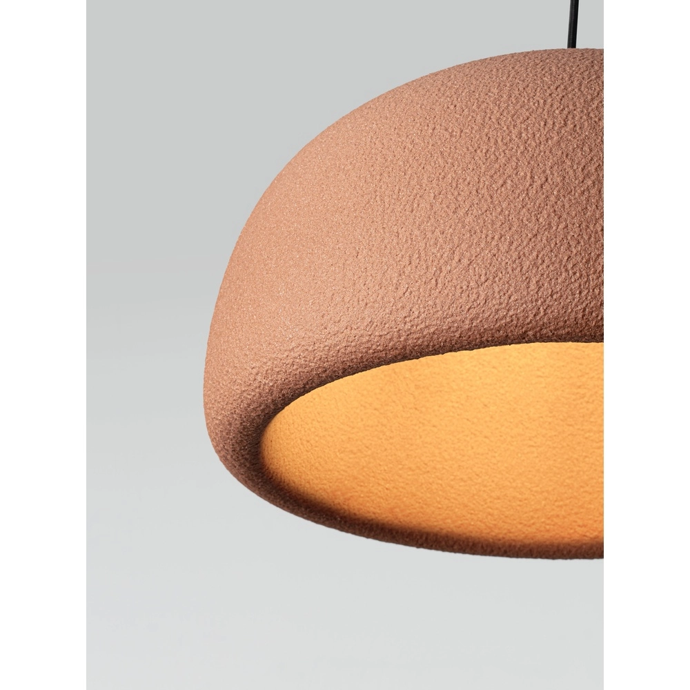 Modern pendant lamp Davo terracotta Ø 43cm Lyora 5212017495648