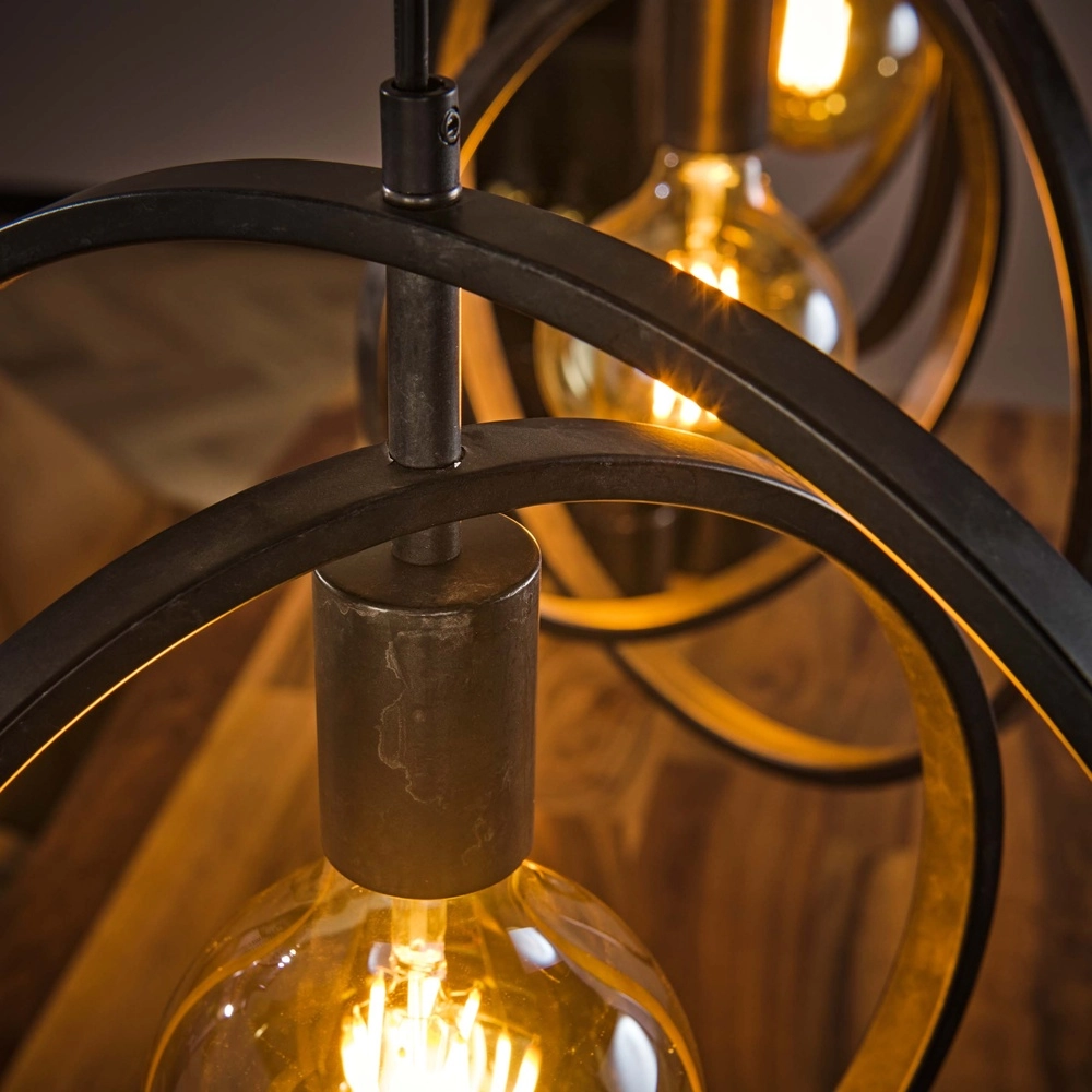 Dining table pendant lamp Turn 3L - Ø 40cm - charcoal Lyora 8716803513167