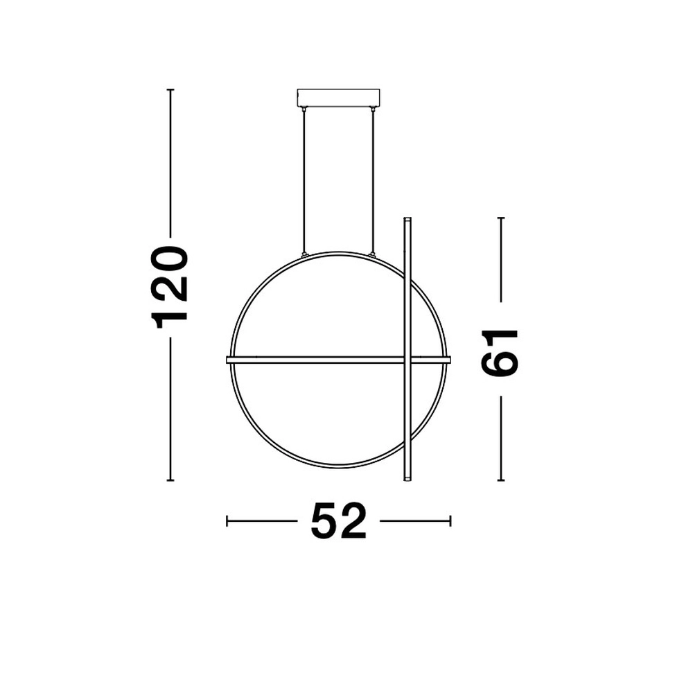 Design pendant lamp Arte black round Lyora 5212017426048